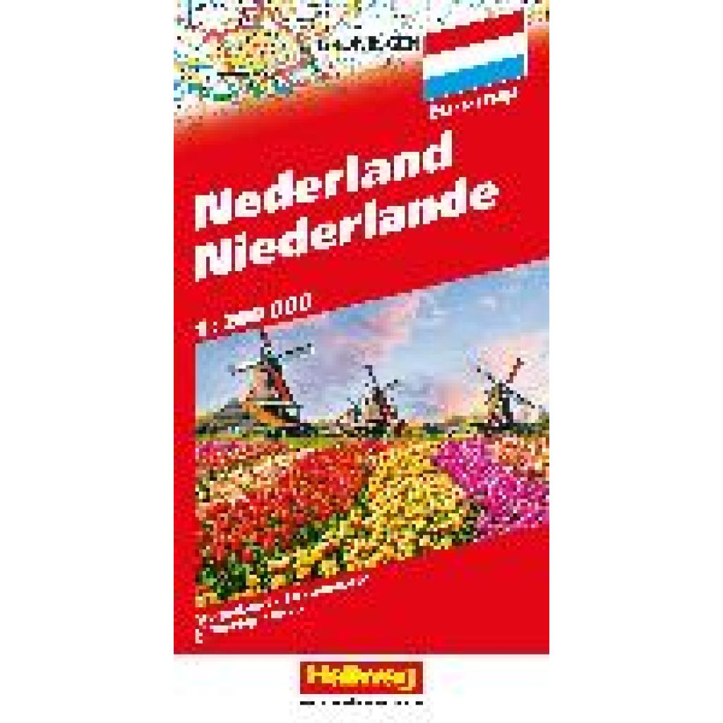 Niederlande Strassenkarte 1:200 000