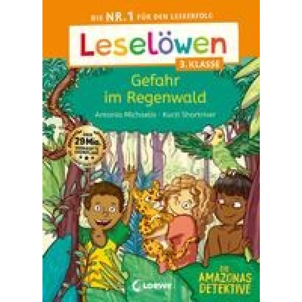 9783743214910 - Leselöwen 3 Klasse - Amazonas-Detektive Gefahr im Regenwald - Antonia Michaelis Gebunden