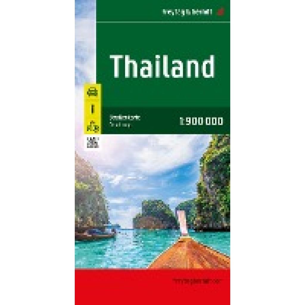 Thailand, Autokarte 1:900.000, freytag & berndt