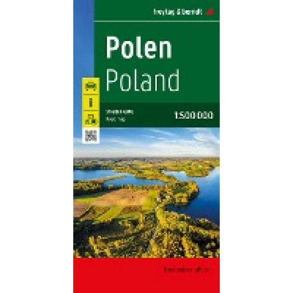 Polen, Straßenkarte 1:500.000, freytag & berndt