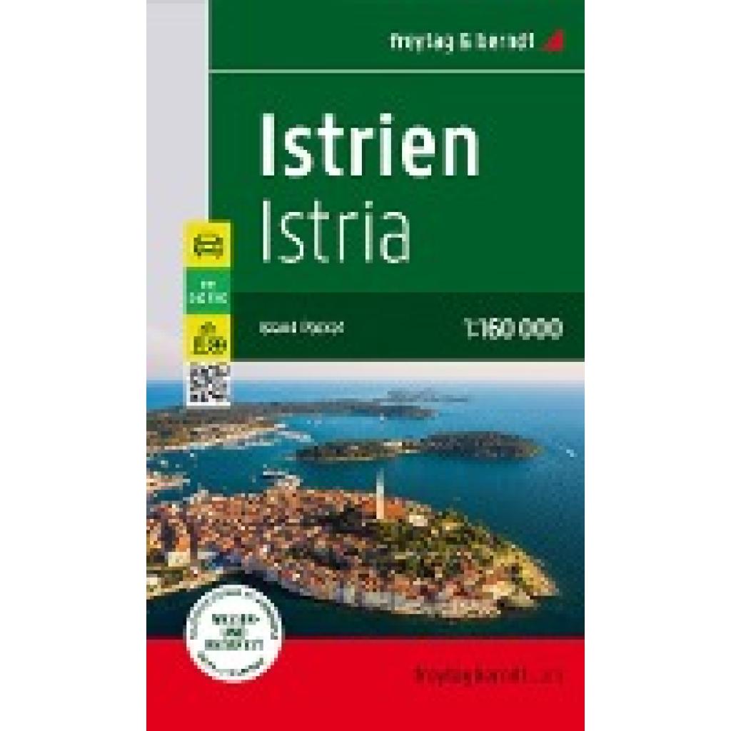 Istrien, Straßen- und Freizeitkarte 1:160.000, freytag & berndt