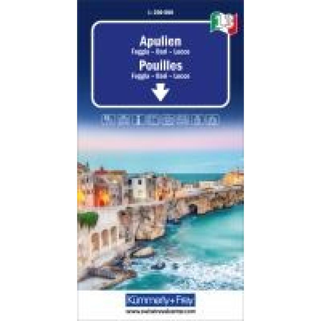 Apulien, Nr. 13, Regionalstrassenkarte 1:200'000