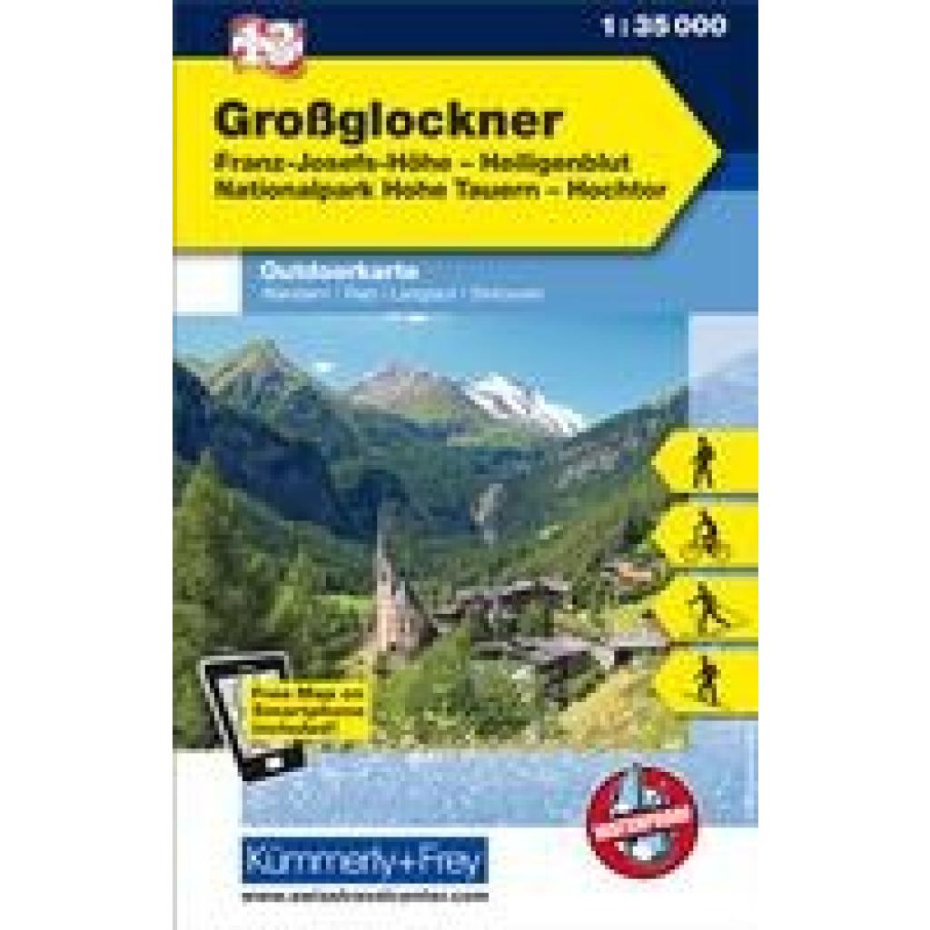 KuF Österreich Outdoorkarte 13 Großglockner 1 : 35 000