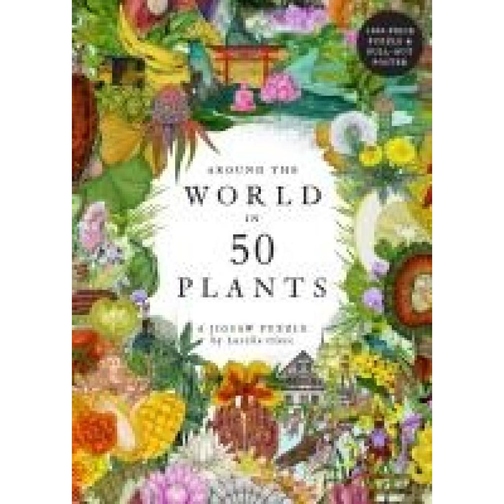 9781399609104 - Drori Jonathan Around the World in 50 Plants 1000 Piece Puzzle 9781399609104 - Drori Jonathan Around the World in 50 Plants 1000 Piece Puzzle