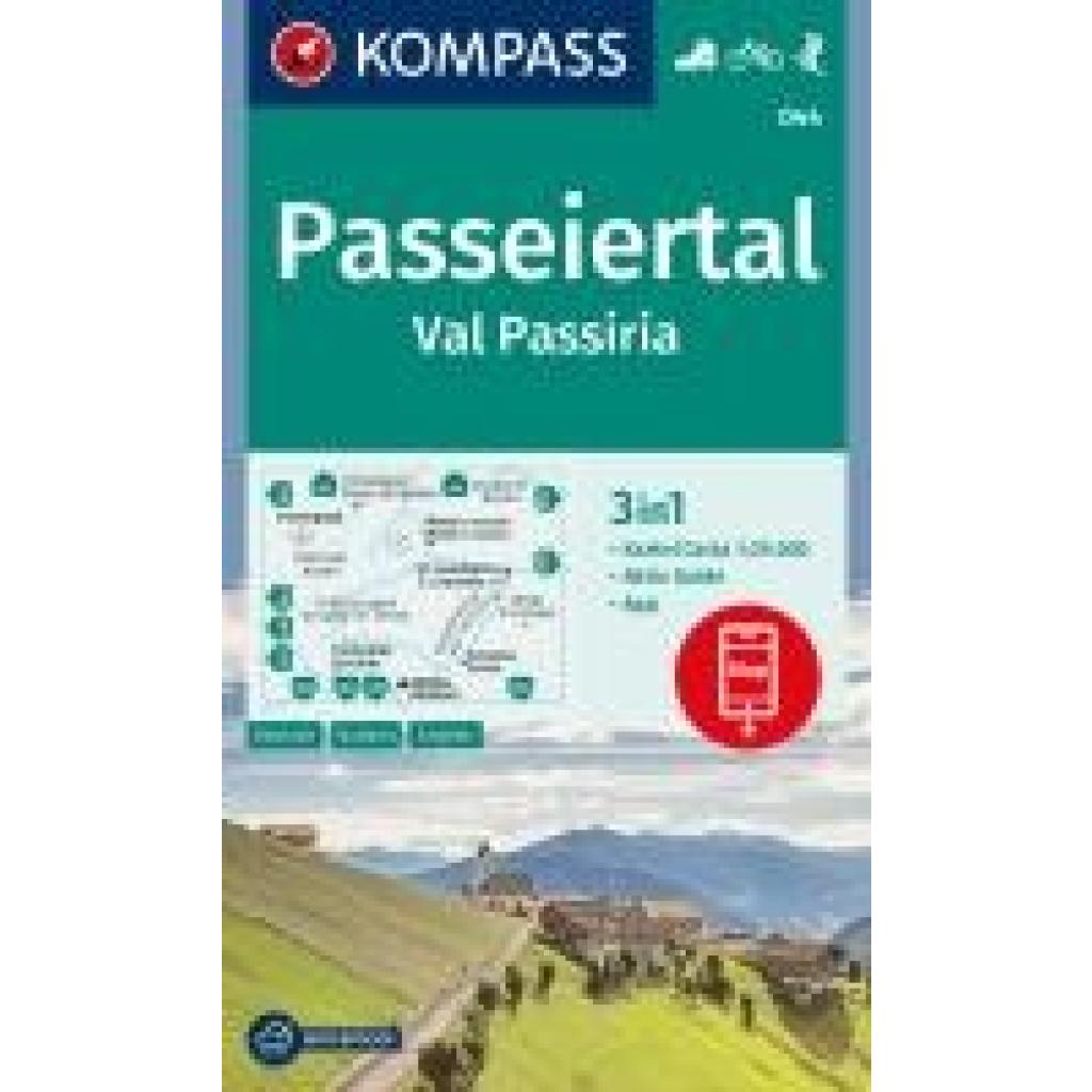 KOMPASS Wanderkarte 044 Passeiertal / Val Passiria 1:25.000