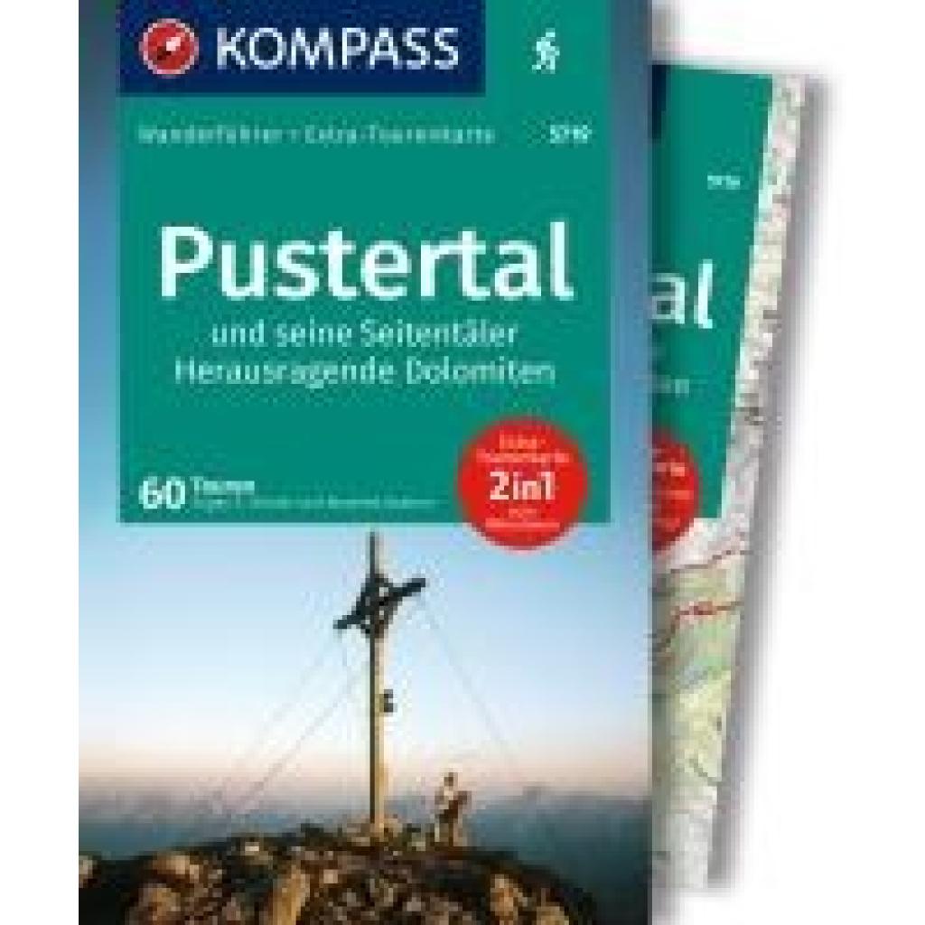 Hüsler, Eugen E.: KOMPASS Wanderführer Pustertal und seine Seitentäler, Herausragende Dolomiten, 60 Touren mit Extra-Tou