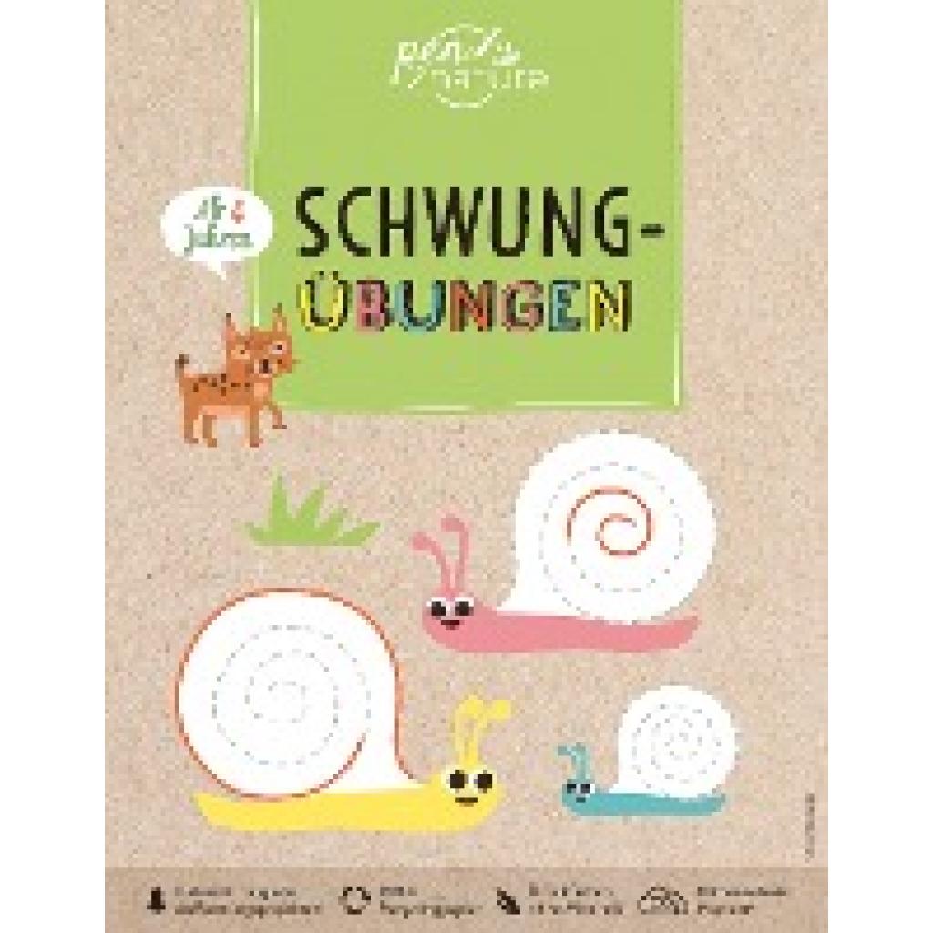 9783987640278 - pen2nature kids   Schwungübungen für Kinder ab 4 Jahren Übungen für Vorschulkinder - pen2nature Kartoniert (TB)