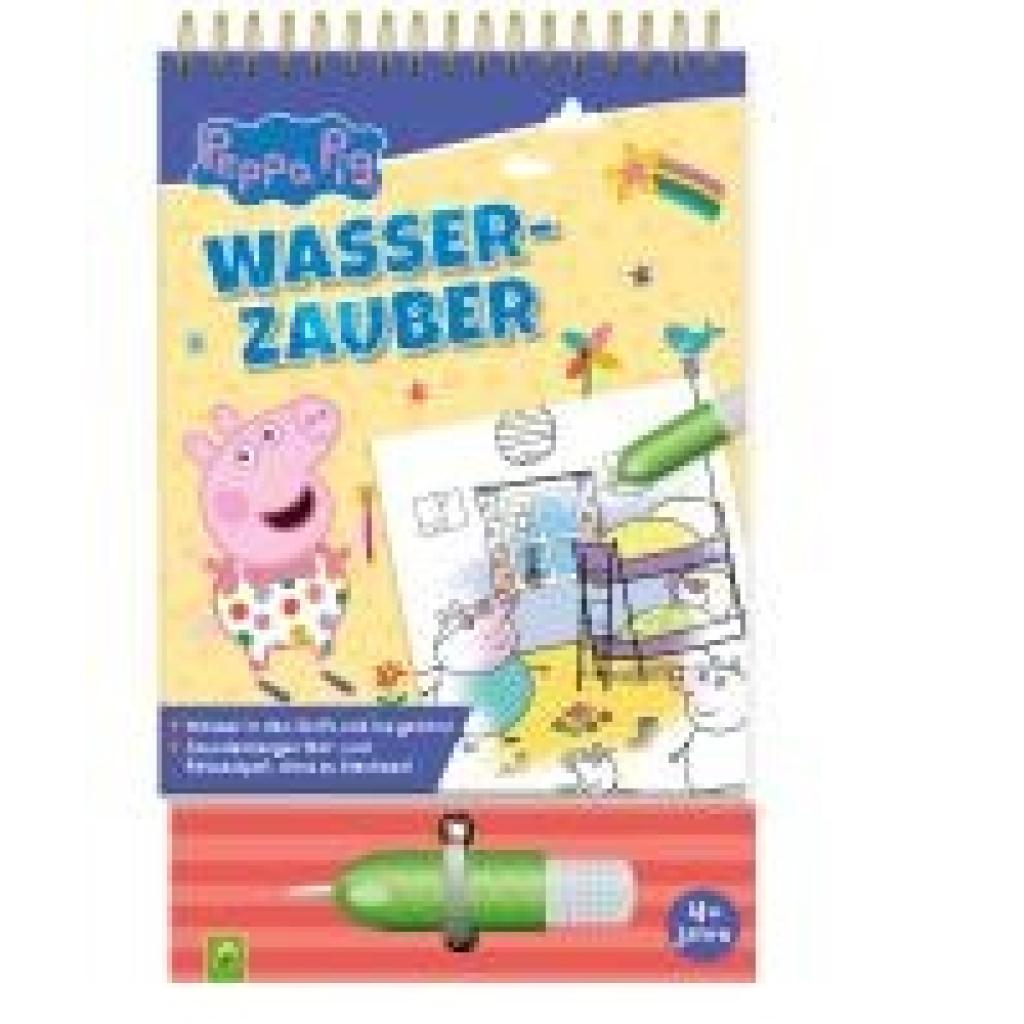 9783849942908 - Peppa Pig Wasserzauber - einfach mit Wasser malen! - Schwager & Steinlein Verlag Pappband