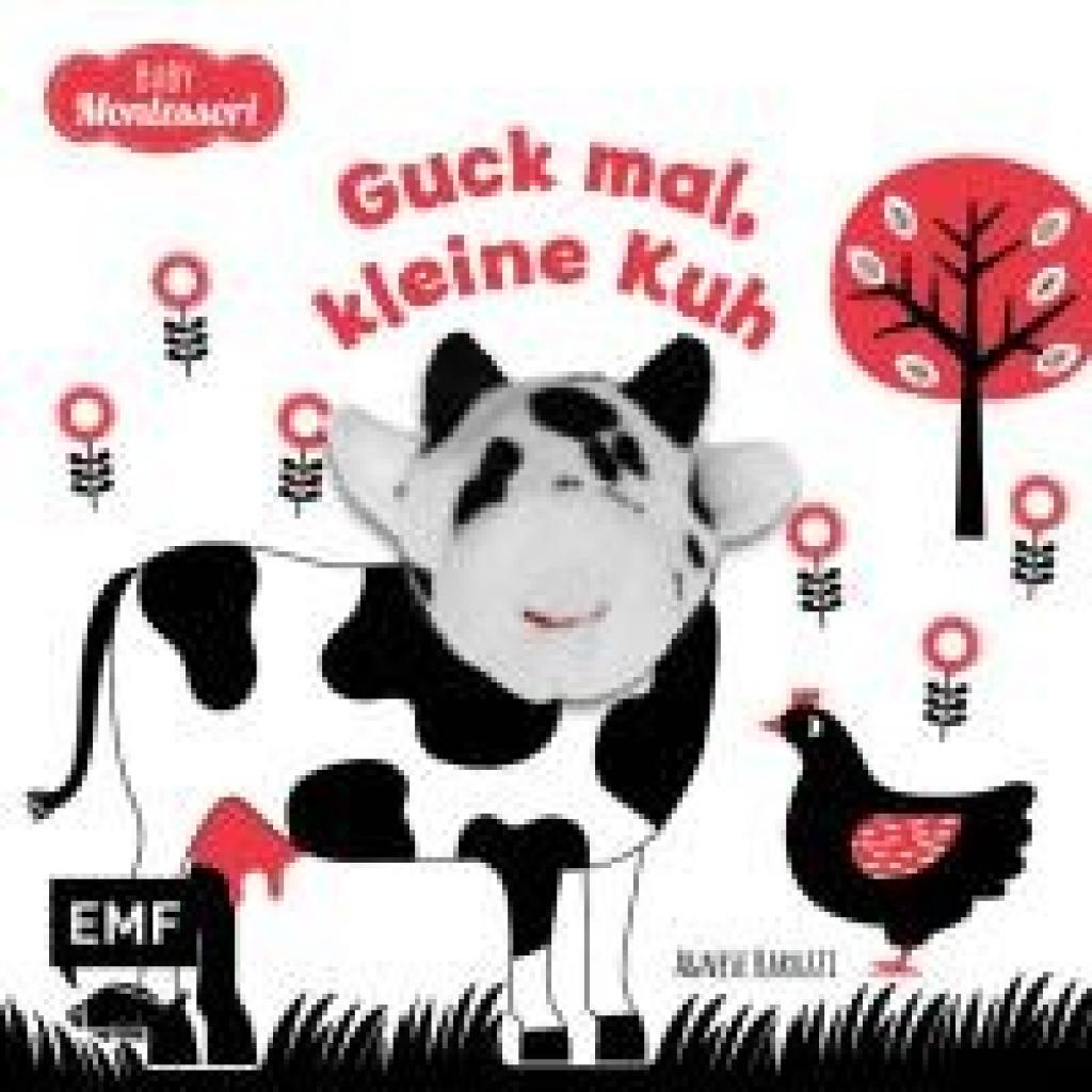 9783745918700 - Kontrastbuch für Babys mit Fingerpuppe Guck mal kleine Kuh