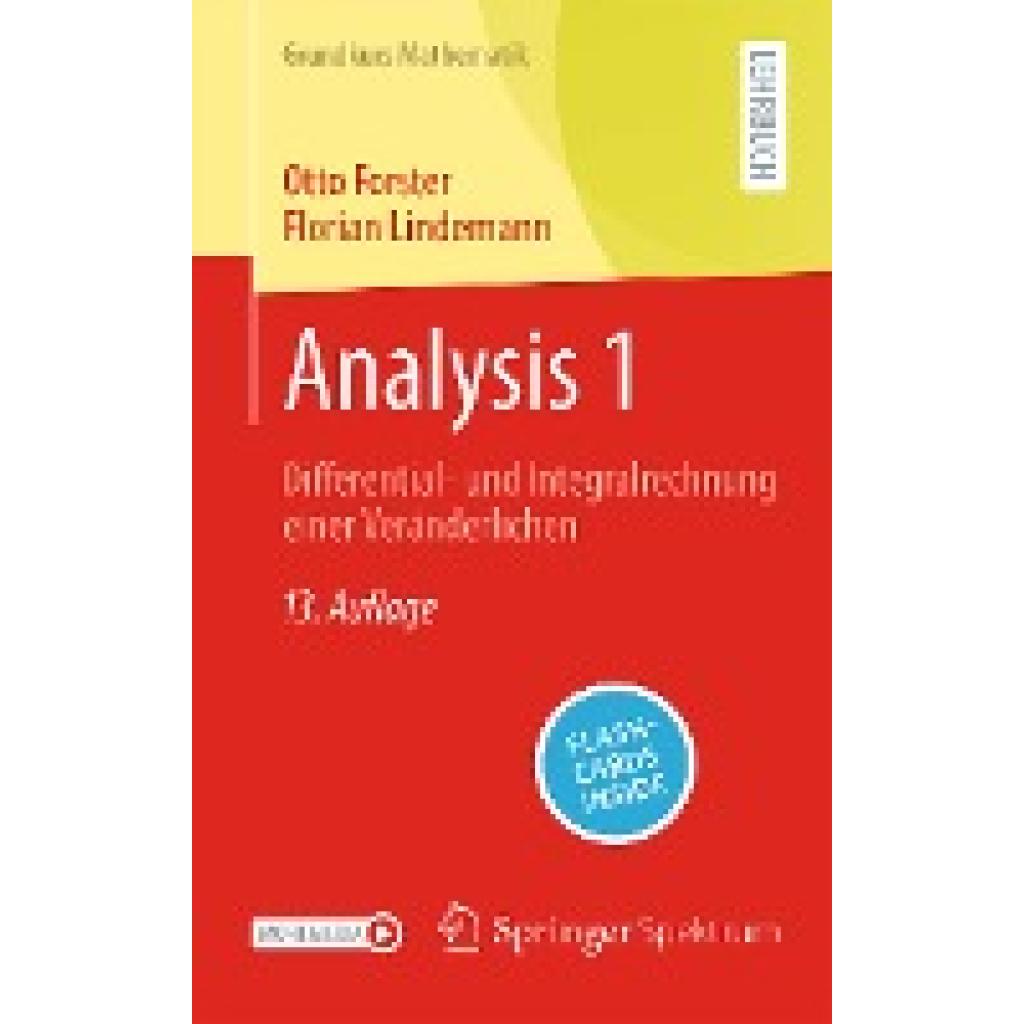 Forster, Otto: Analysis 1