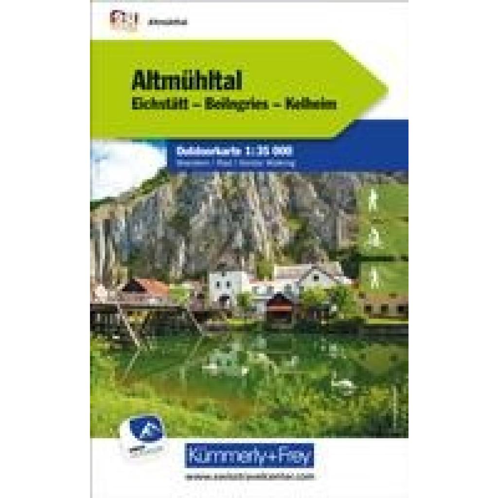 Altmühltal Eichstätt, Beilngries, Kelheim Nr. 38 Outdoorkarte Deutschland 1:35 000