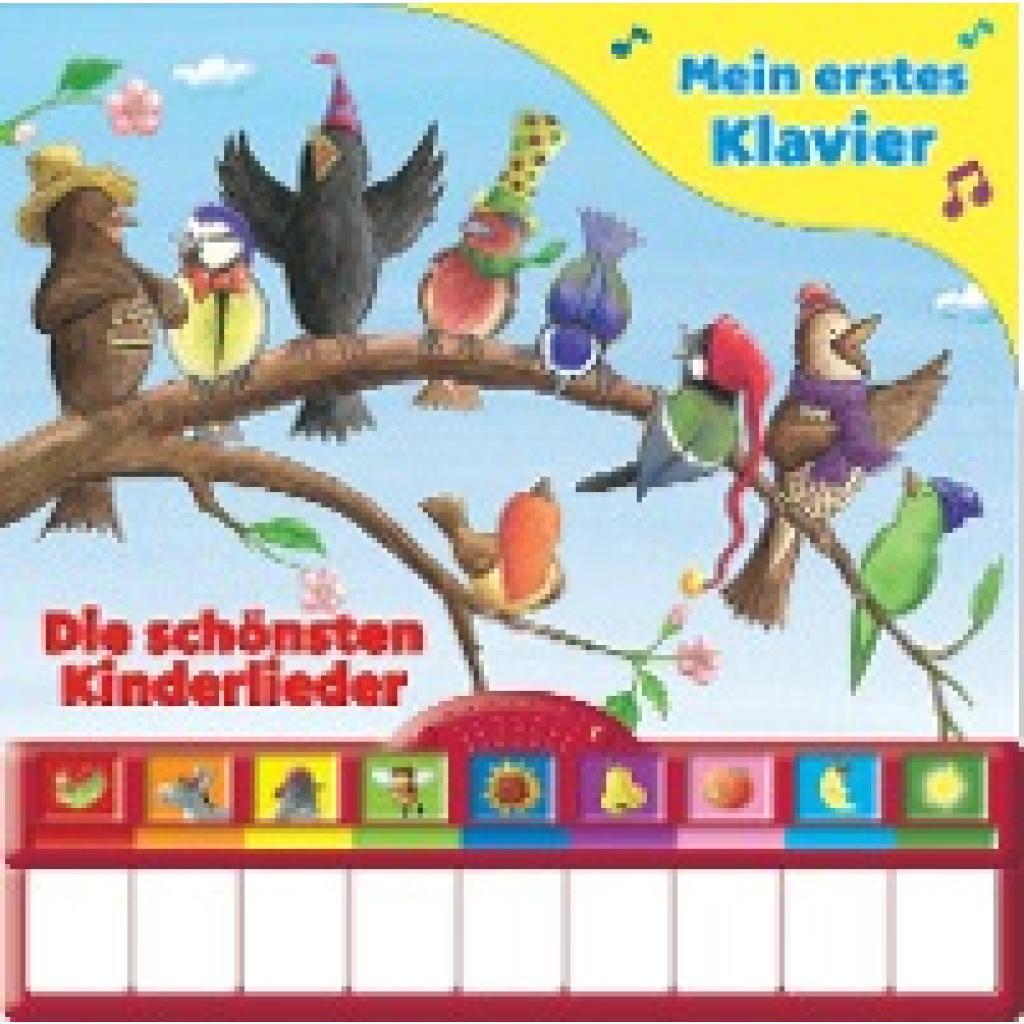 Singst du mit? Die schönsten Kinderlieder - Mein erstes Klavier - Kinderbuch mit Klaviertastatur, 9 Kinderlieder, Vor- u