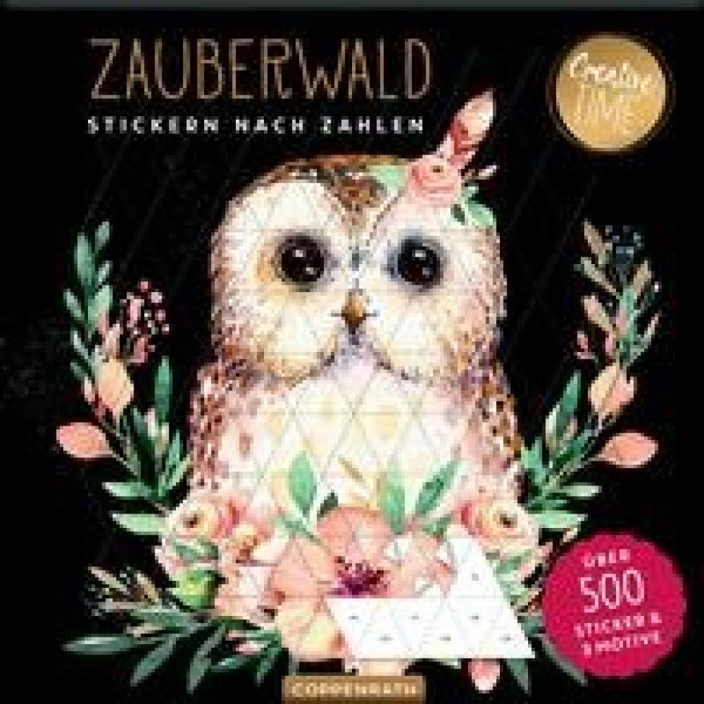 Stickern nach Zahlen Zauberwald