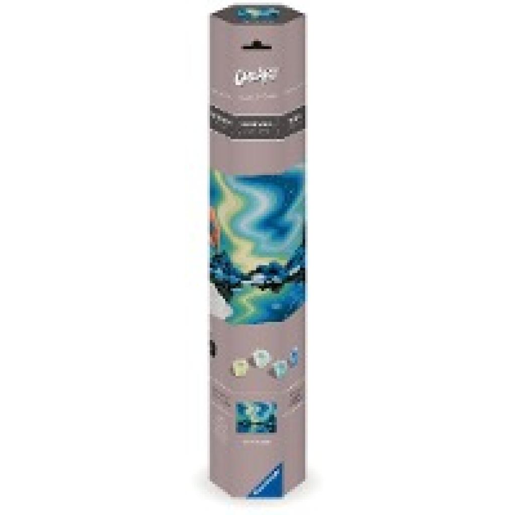 4005556239078 - Malen nach Zahlen RAVENSBURGER CreArt Leinwand Nordlichter bunt Malvorlagen KinderB40cm H30cm Made in Europe B40cm H30cm