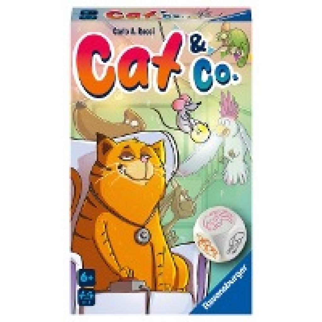 Rossi, Carlo A.: Ravensburger 20964- Cat & Co. - Würfel-Merkspiel, Spiel für Kinder ab 6 Jahren - Gesellschaftspiel geei