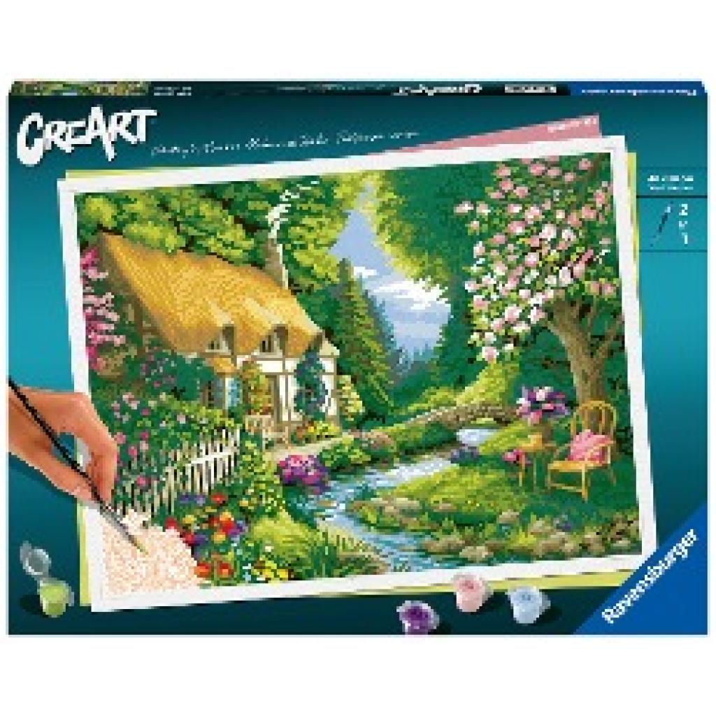 Ravensburger CreArt - Malen nach Zahlen 20154 - River Cottage - ab 14 Jahren