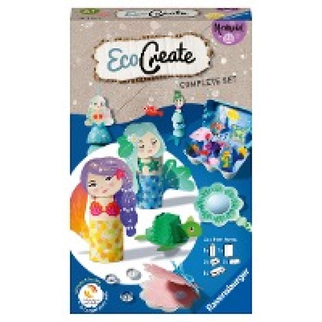 Ravensburger EcoCreate 18447 - Sparkle with the Mermaids - Kinder ab 6 Jahren