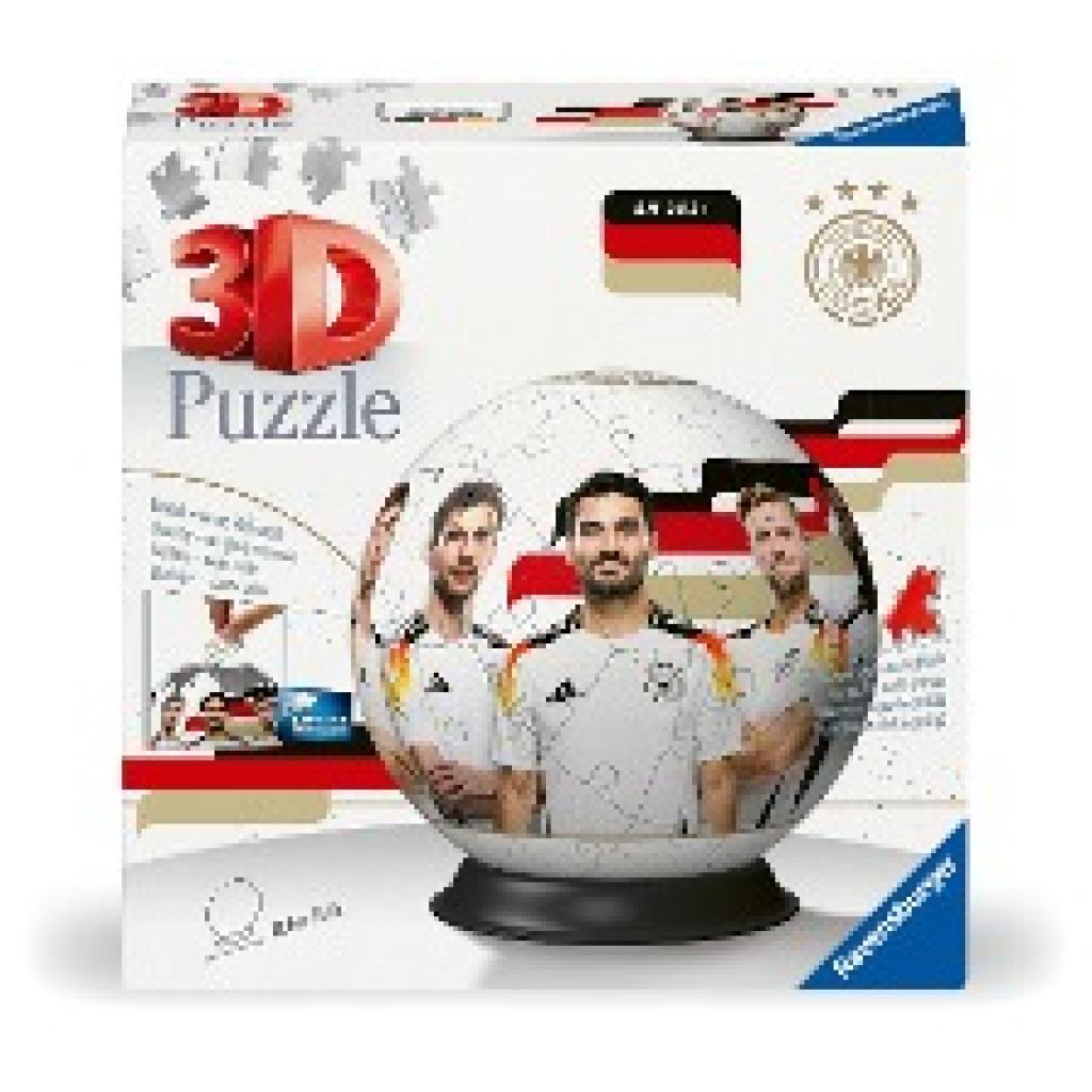 Ravensburger 3D Puzzle 11588 - Puzzle-Ball DFB - Puzzleball für Fans der deutschen Nationalmannschaft und der EM2024 - f