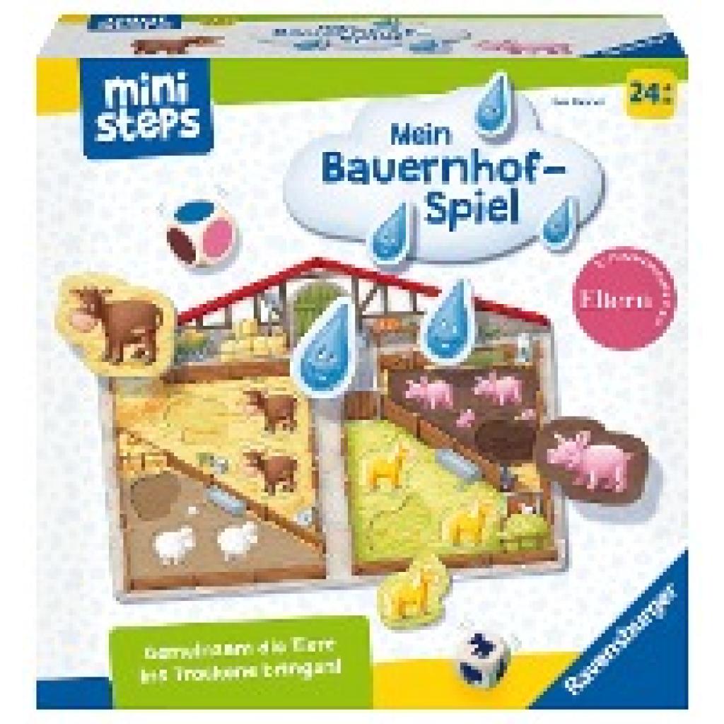 Danner, Eva: Ravensburger ministeps 4173 Unser Bauernhof-Spiel, Erstes Spiel rund um Tiere, Farben und Formen - Spielzeu