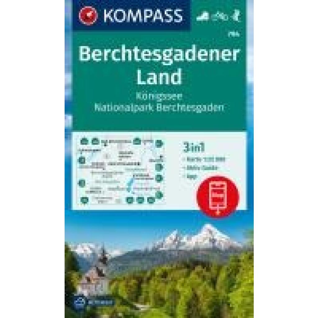 KOMPASS Wanderkarte 794 Berchtesgadener Land, Königssee, Nationalpark Berchtesgaden 1:25.000