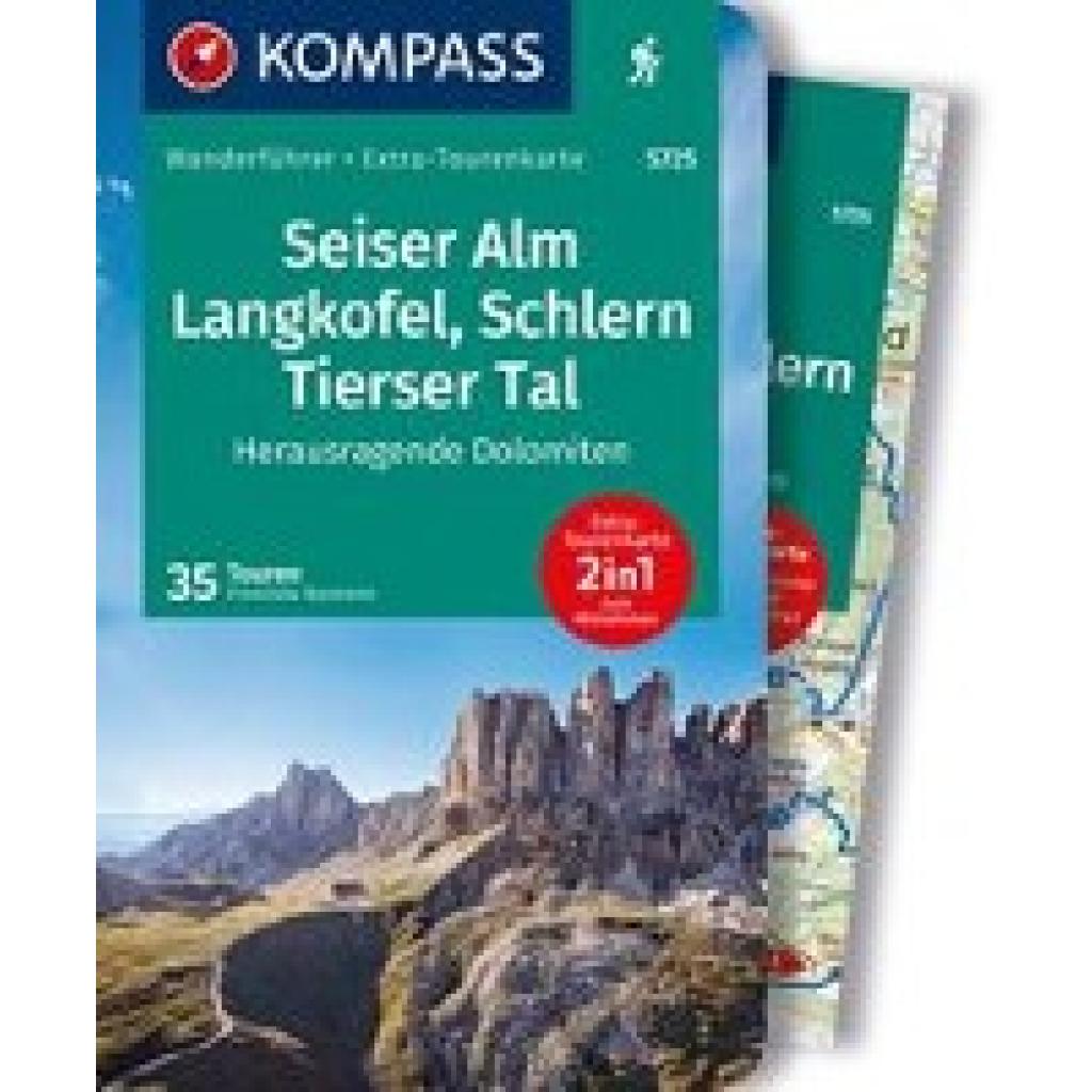 Baumann, Franziska: KOMPASS Wanderführer Seiser Alm, Langkofel, Schlern, Tierser Tal - Herausragende Dolomiten, 35 Toure