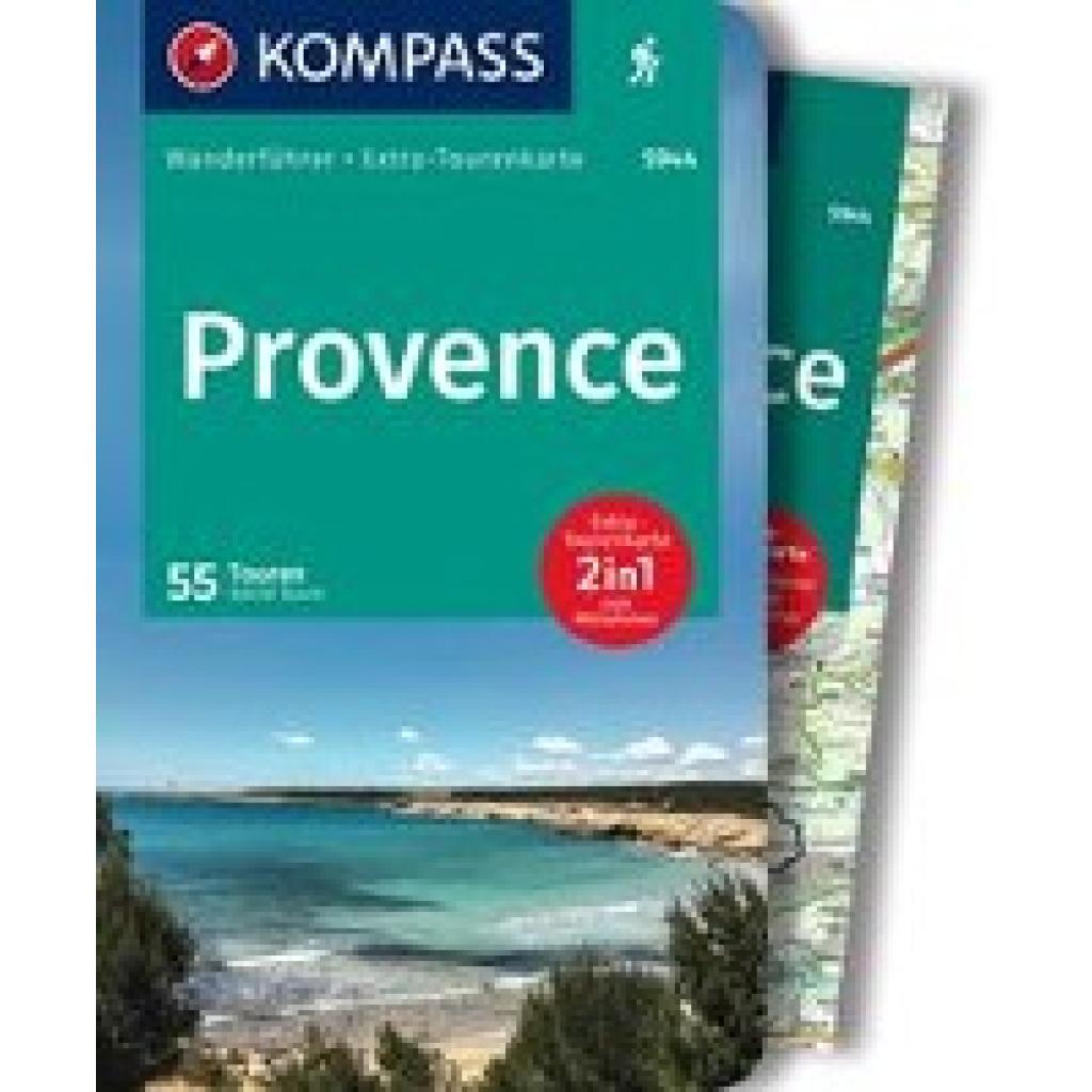 Sturm, Astrid: KOMPASS Wanderführer Provence, 55 Touren mit Extra-Tourenkarte