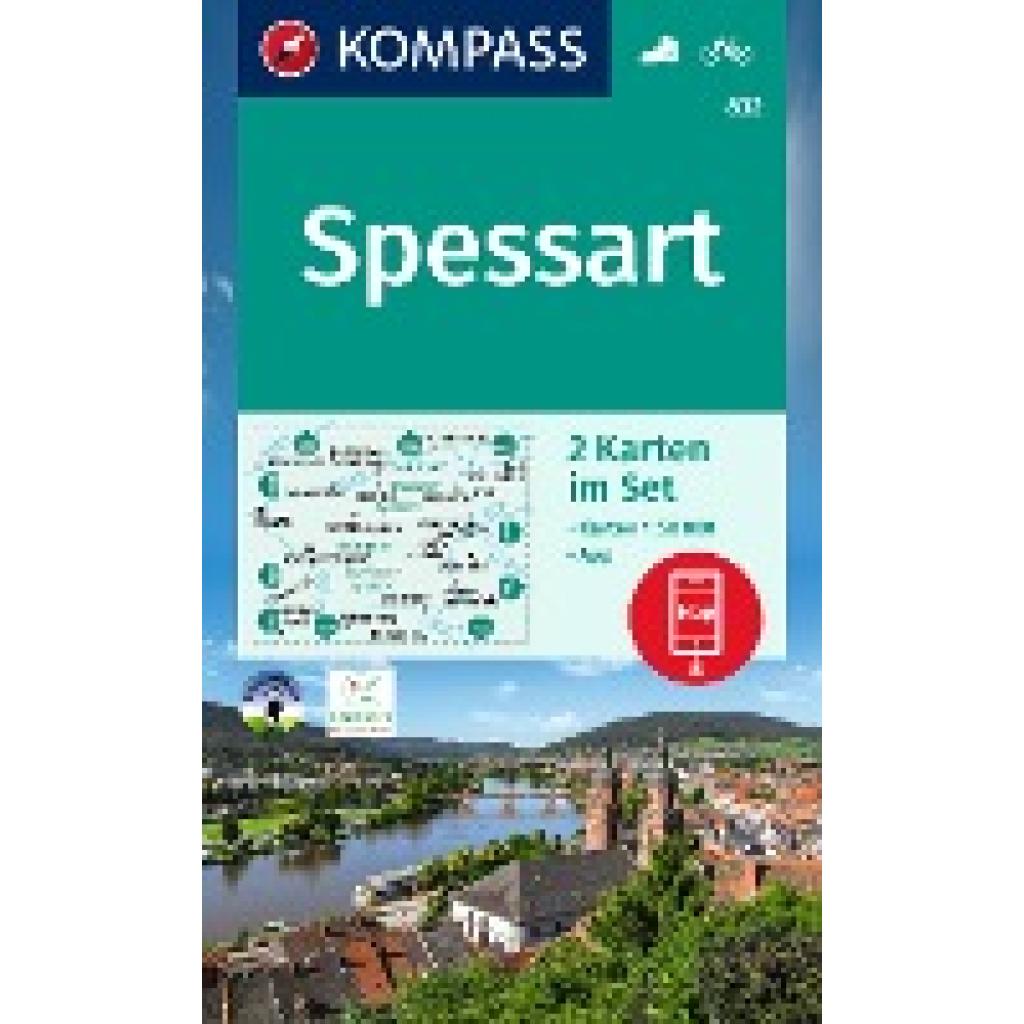 KOMPASS Wanderkarten-Set 832 Spessart (2 Karten) 1:50.000