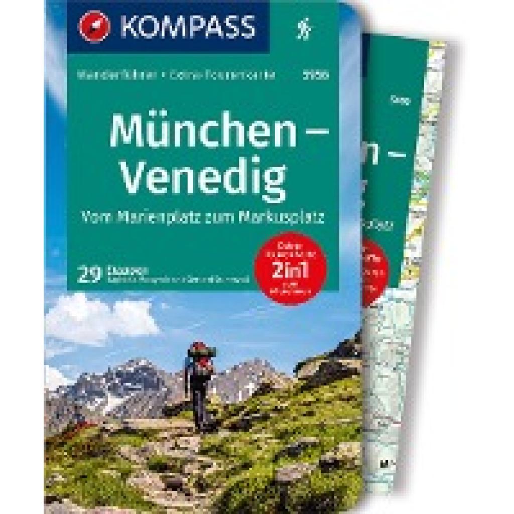 Moczynski, Raphalea: KOMPASS Wanderführer München, Venedig, Vom Marienplatz zum Markusplatz, 29 Etappen