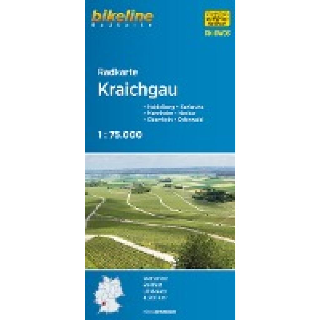 Bikeline Radkarte Deutschland Kraichgau 1 : 75 000