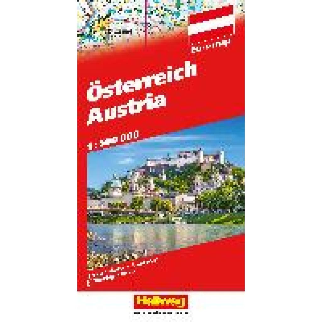 Österreich Strassenkarte 1:500 000. LZ bis 2026