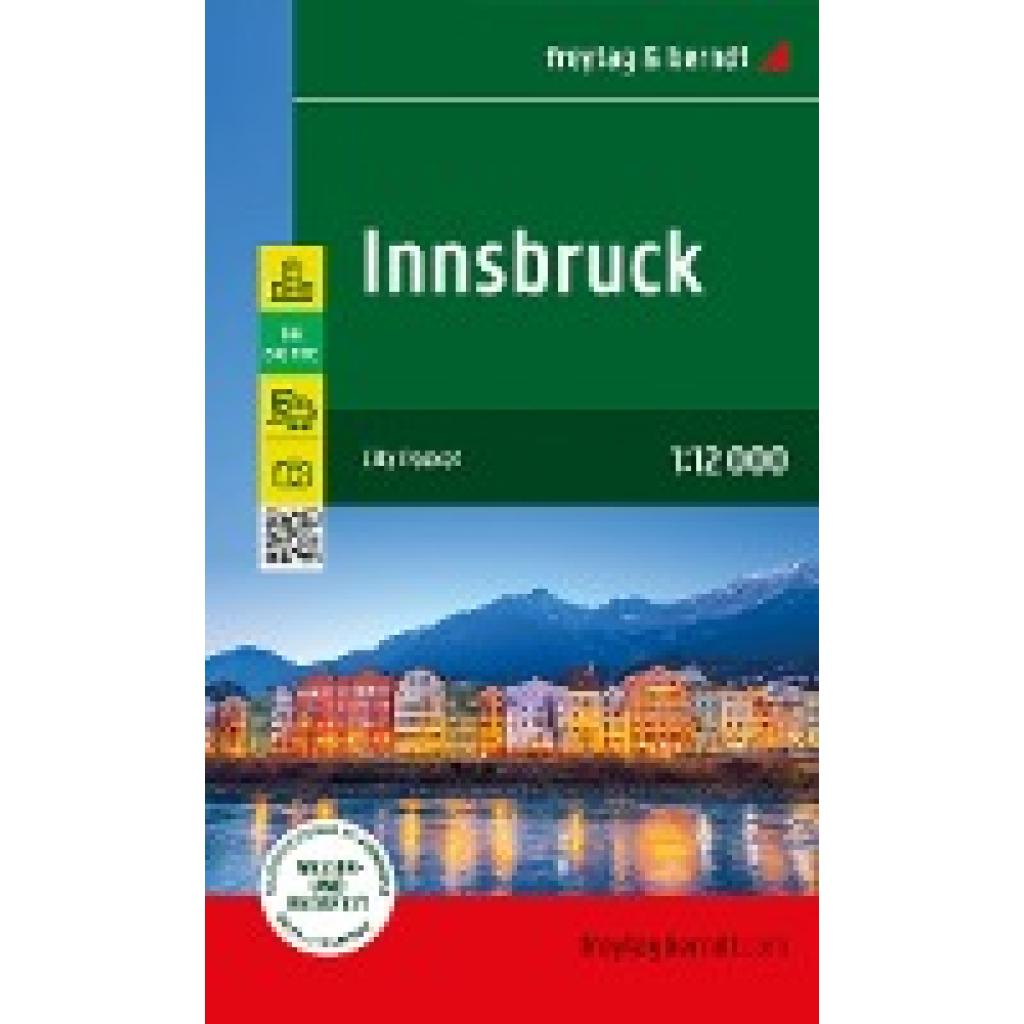 Innsbruck, Stadtplan 1:8.000, freytag & berndt
