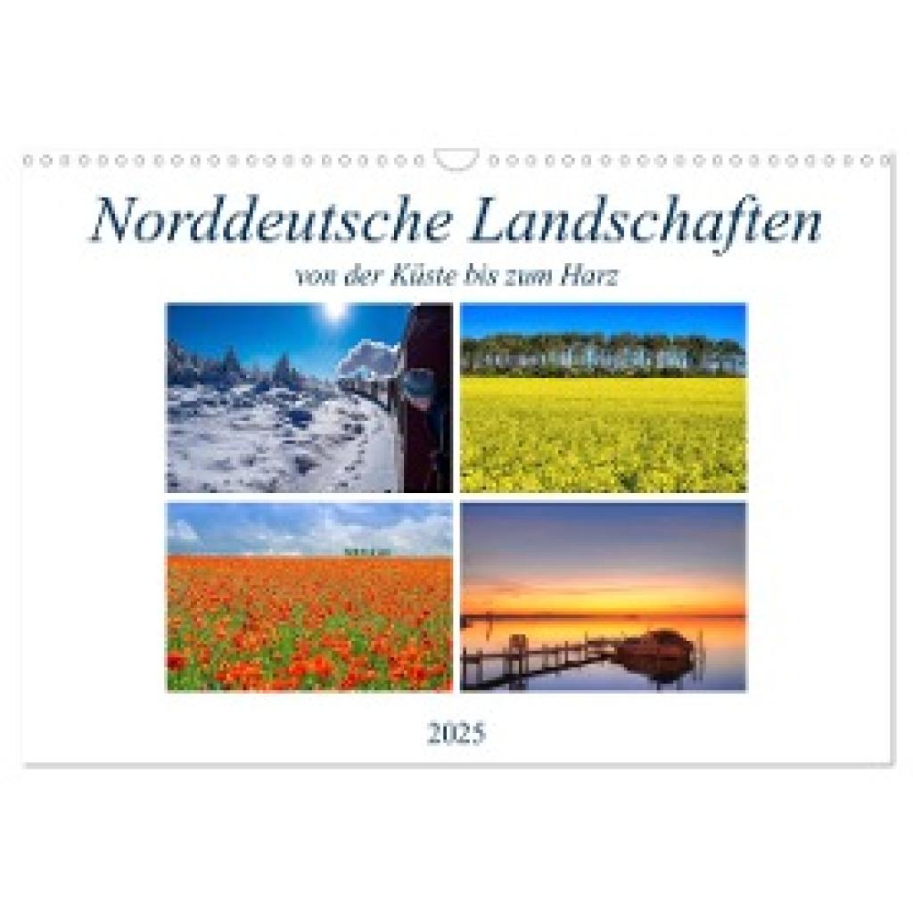 Hasche, Joachim: Norddeutsche Landschaften (Wandkalender 2025 DIN A3 quer), CALVENDO Monatskalender