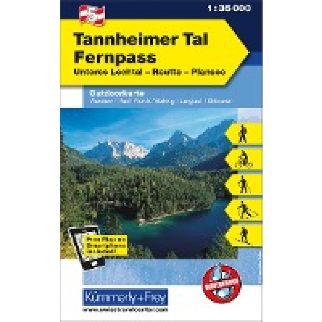 KuF Österreich Outdoorkarte 05 Tannheimer Tal - Fernpass 1 : 35 000