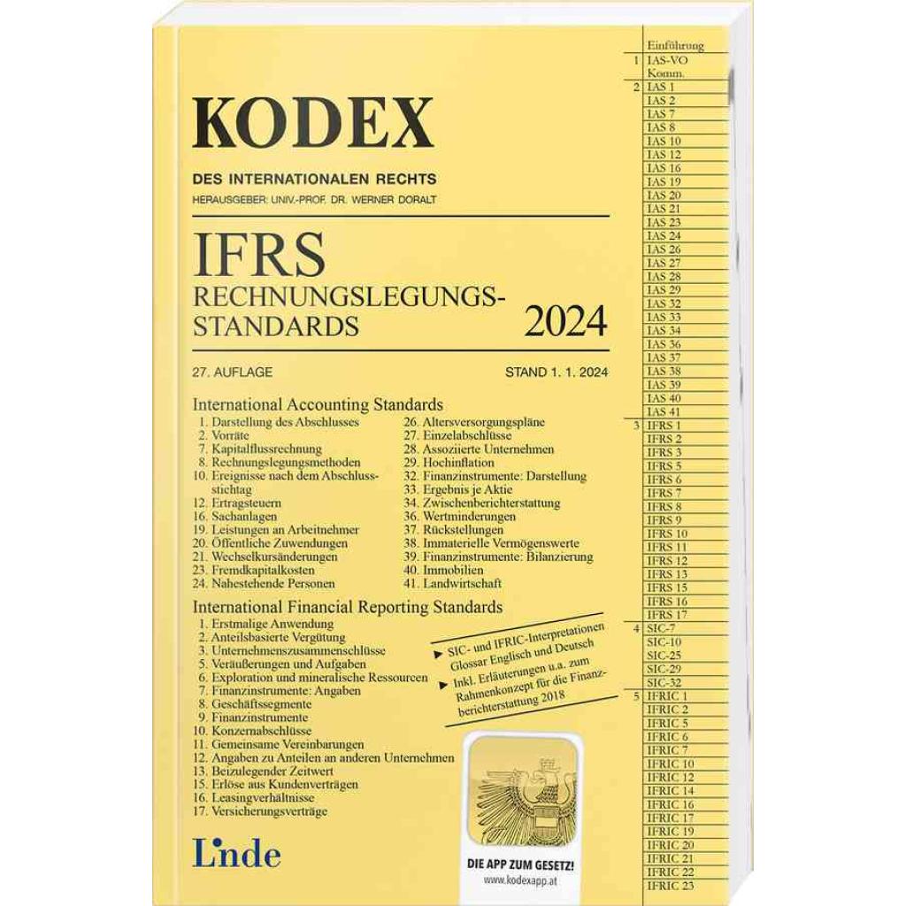 9783714303865 - KODEX IFRS - Rechnungslegungsstandards 2024 - Alfred Wagenhofer Kartoniert (TB)