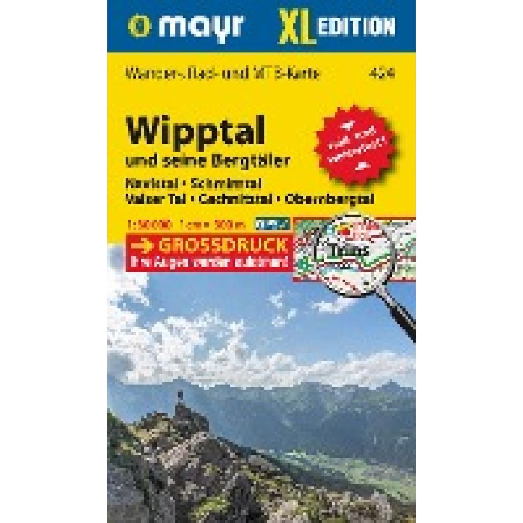 Mayr Wanderkarte Wipptal und seine Bergtäler 1:30.000