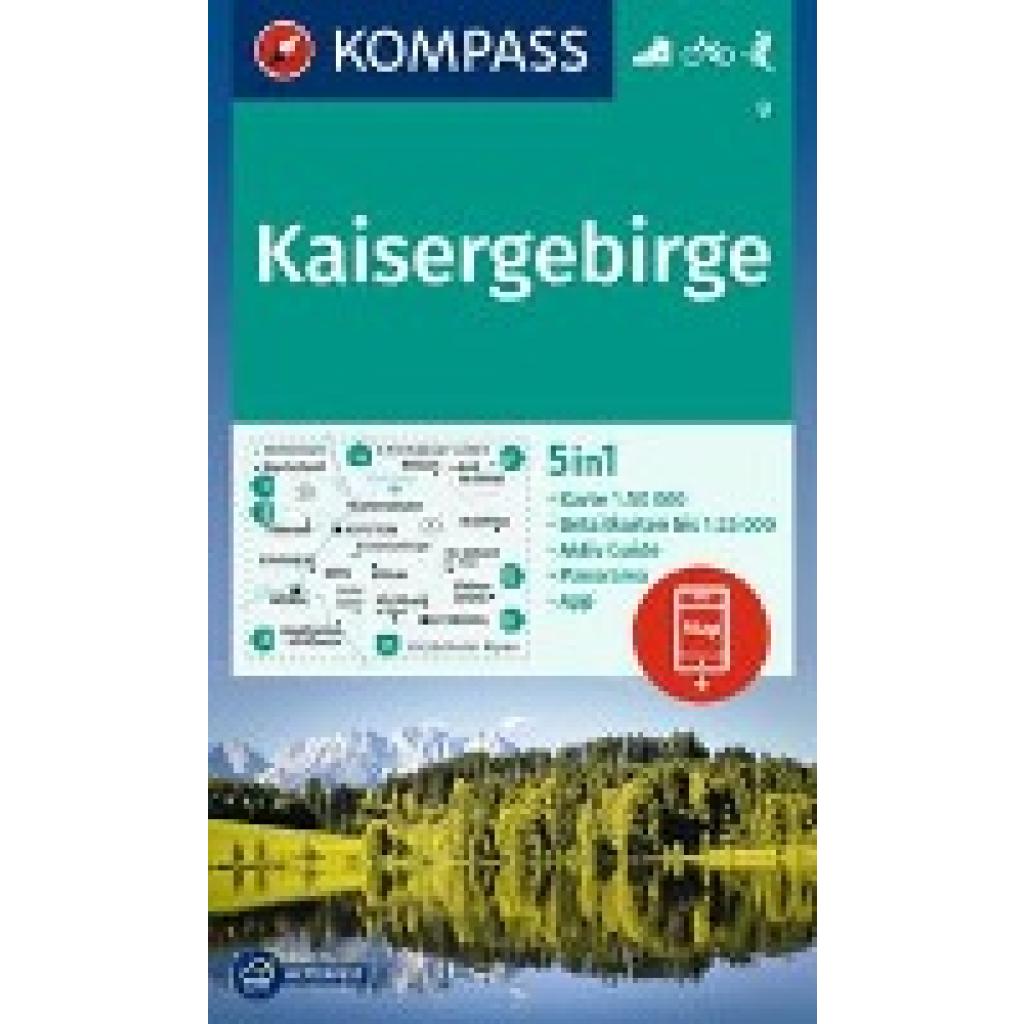 KOMPASS Wanderkarte 9 Kaisergebirge 1:50.000