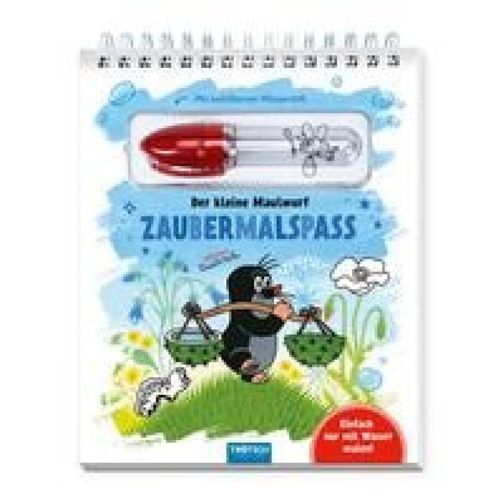 Trötsch Der kleine Maulwurf Zaubermalspaß mit Wasserstift Malblock