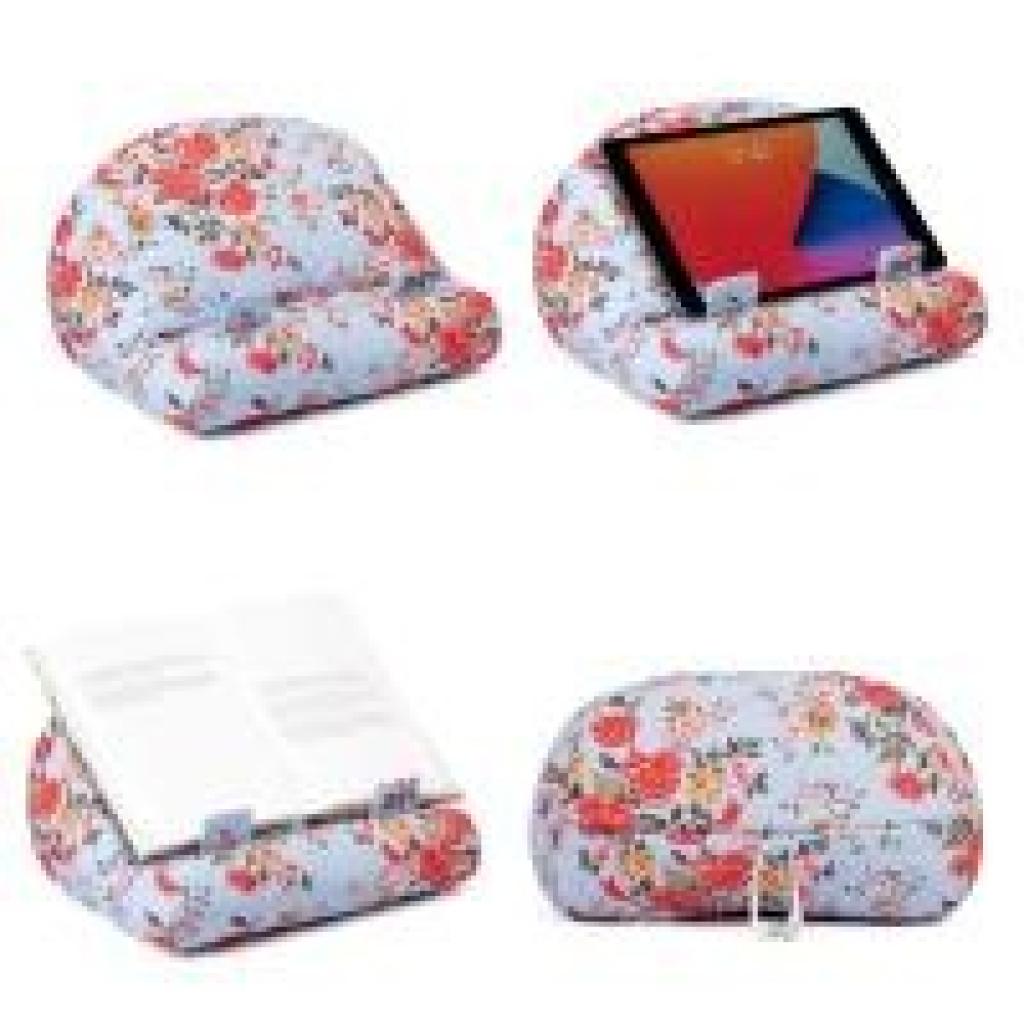 5060058362326 - Bookcouch Roses | Blumenmotiv hellblau | Lesekissen für Bücher und Tablets | Buchständer | Tablethalter | Lesehillfe | Deutsche Ausgabe 5060058362326 - Bookcouch Roses | Blumenmotiv hellblau | Lesekissen für Bücher und Tablets | Buchständer | Tablethalter | Lesehillfe | Deutsche Ausgabe