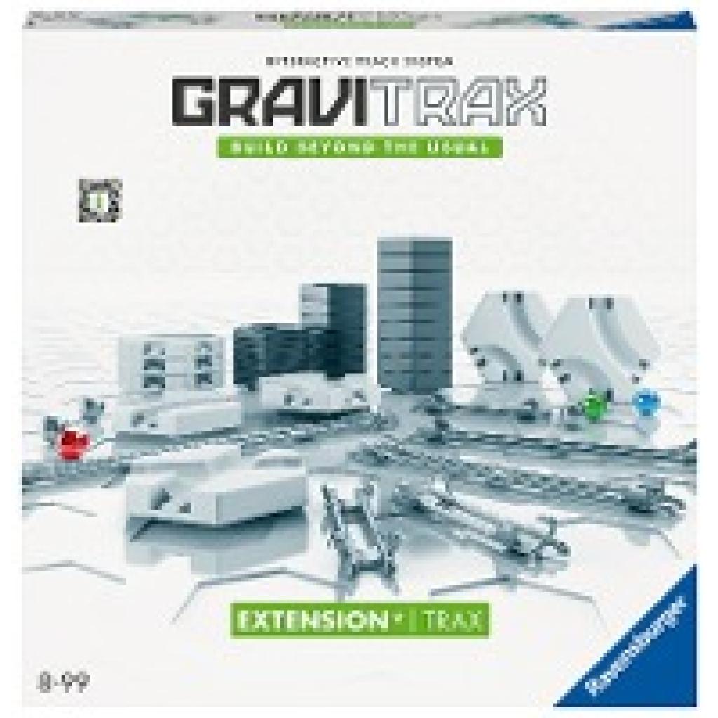 Ravensburger GraviTrax Extension Trax - Zubehör für das Kugelbahnsystem. Kombinierbar mit allen GraviTrax Produktlinien,