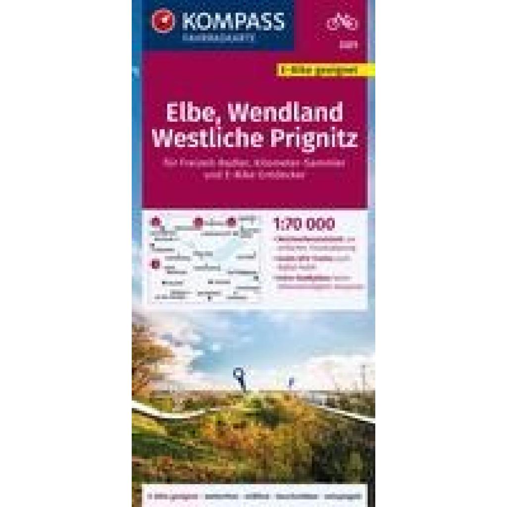 9783991540045 - KOMPASS Fahrradkarte 3321 Elbe Wendland Westliche Prignitz 170000 Karte (im Sinne von Landkarte) 9783991540045 - KOMPASS Fahrradkarte 3321 Elbe Wendland Westliche Prignitz 170000 Karte (im Sinne von Landkarte)