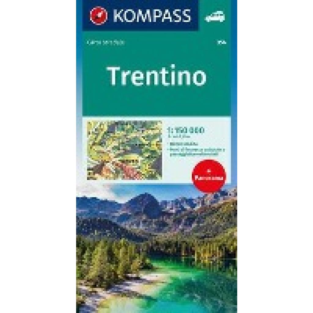 KOMPASS Autokarte Trentino 1:150.000