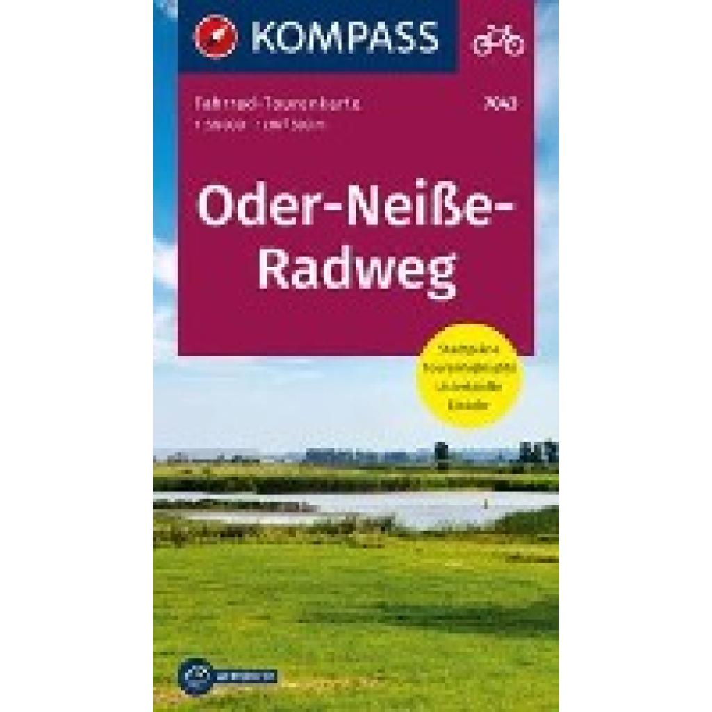 KOMPASS Fahrrad-Tourenkarte Oder-Neiße-Radweg 1:50.000