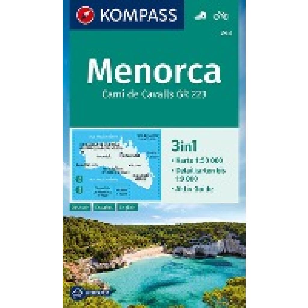 KOMPASS Wanderkarte 243 Menorca 1:50.000