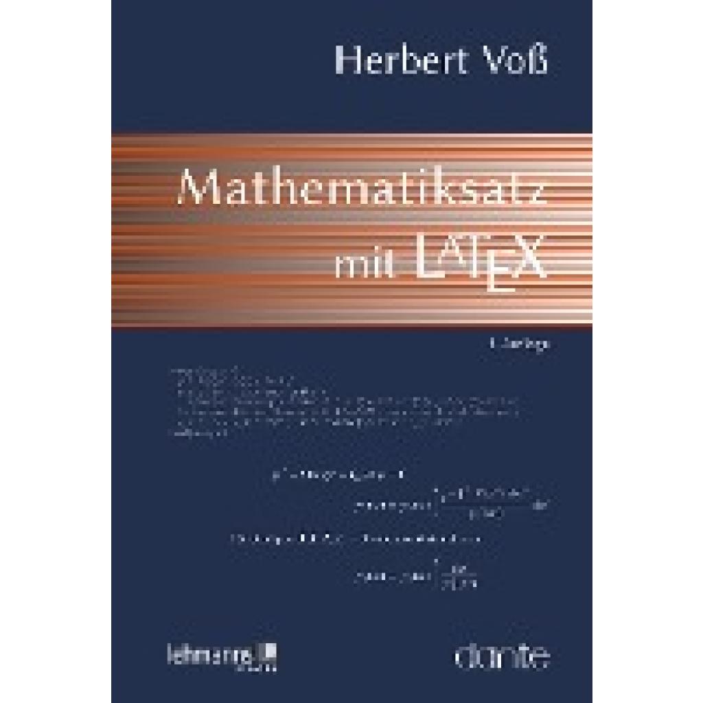 9783865419767 - Mathematiksatz mit LaTeX - Herbert Voß Kartoniert (TB)