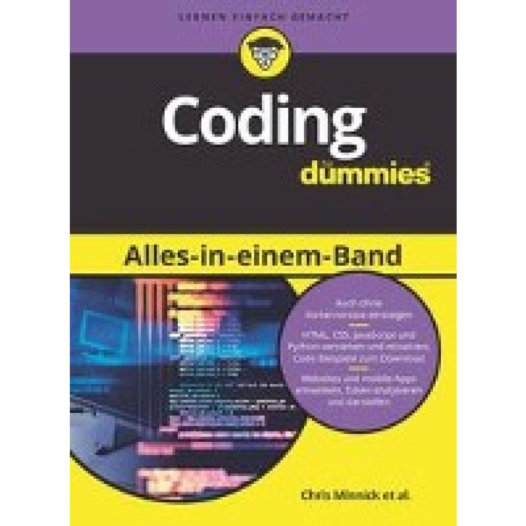 9783527721085 - Coding Alles-in-einem-Band für Dummies - Chris Minnick Eva Holland Nikhil Abraham John Paul Mueller Luca Massaron Barry Burd Kartoniert (TB)