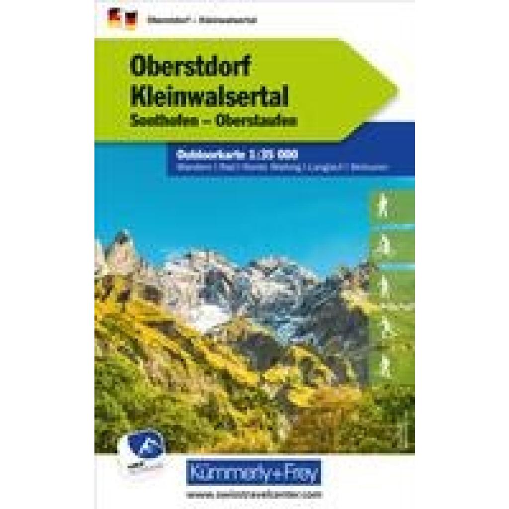 Oberstdorf Kleinwalsertal Nr. 01 Outdoorkarte Deutschland 1:35 000
