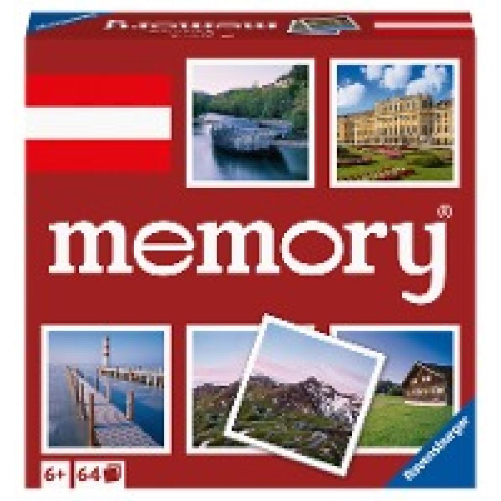 Hurter, William H.: Ravensburger memory® Österreich - 20884 - der Spieleklassiker mit Bildern aus Österreich, Merkspiel 