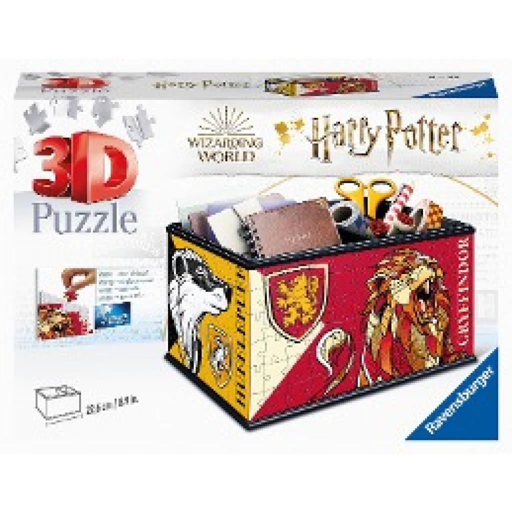Ravensburger 3D Puzzle 11258 - Aufbewahrungsbox Harry Potter - 216 Teile - Praktischer Organizer für Harry Potter Fans a
