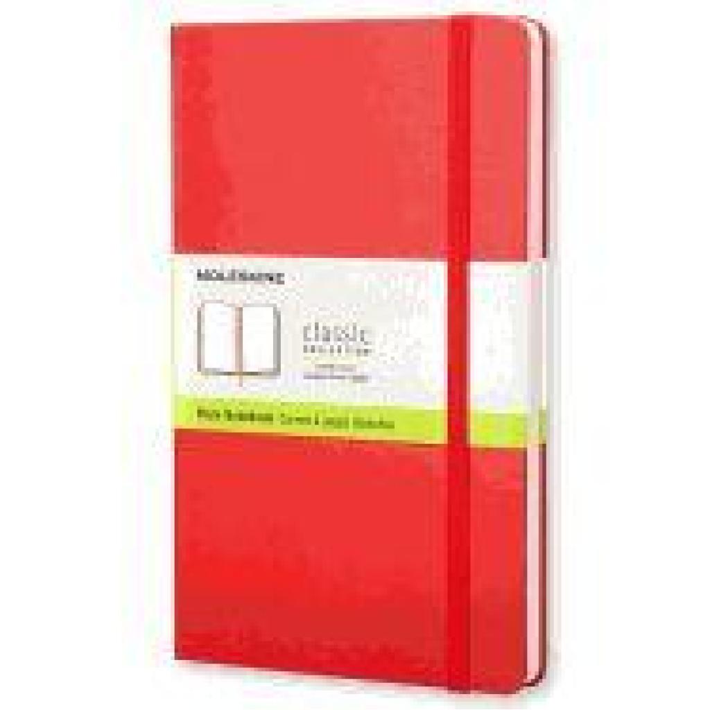 9788862930062 - Moleskine classic Large Size Plain Notebook red Kunststoff