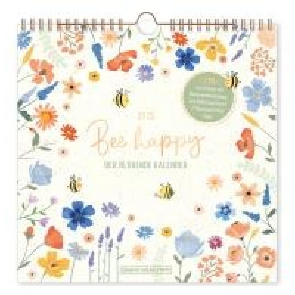 Wandkalender quadratisch 2025 Bee happy